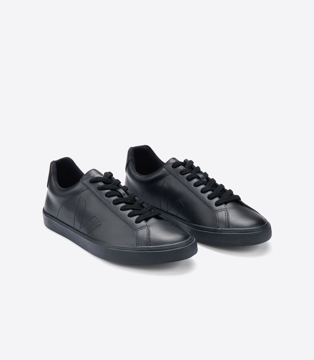 Veja Sneakers Mens - Esplar Leather - Black - 0493JNKSD